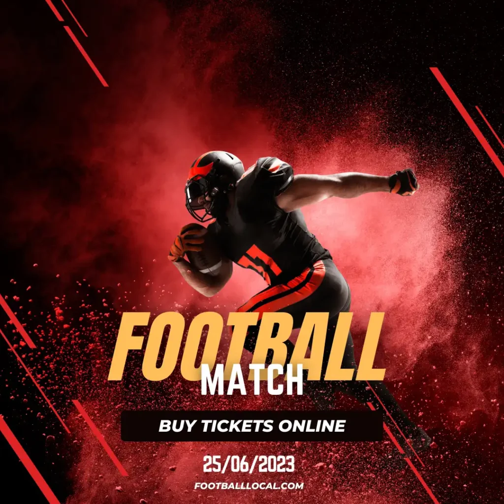 Red Dynamic Football Match Announce Instagram post copy 2